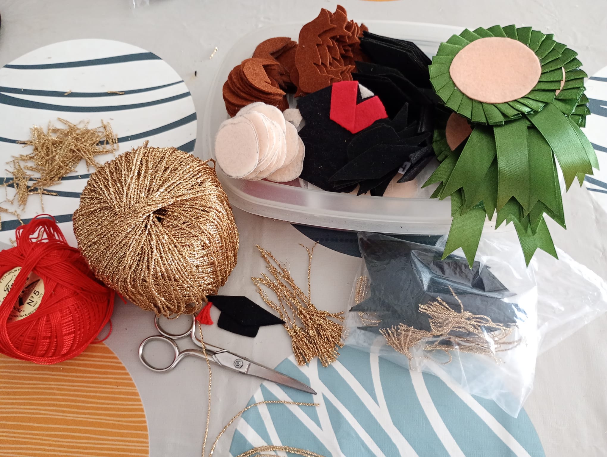Materiales de trabajo de Cristina